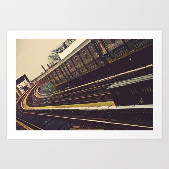 Meet me in the city Art Print