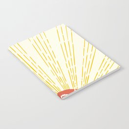 Sun Rays Retro art  Notebook