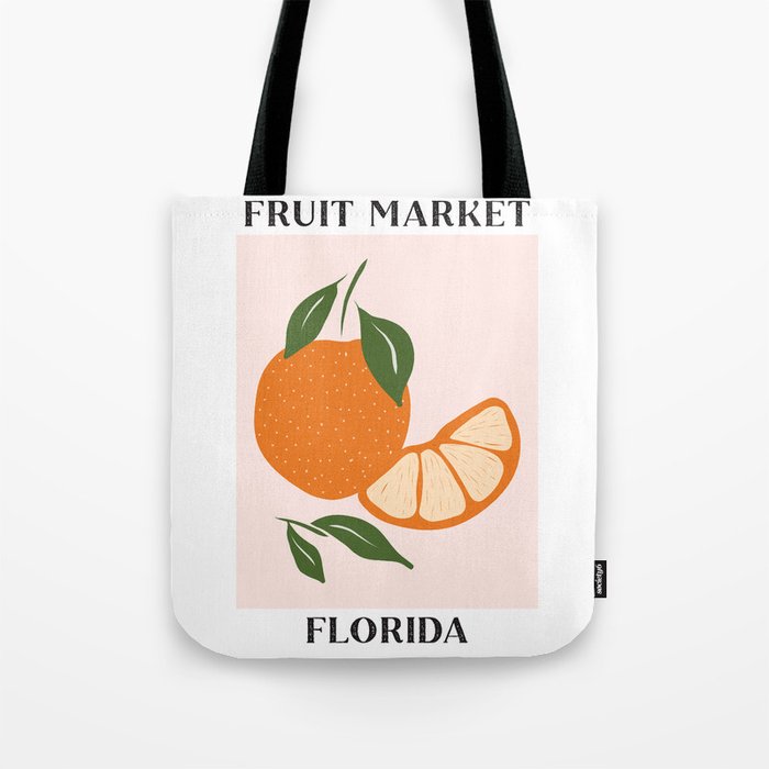 Fruit Market Florida Orange  Tote Bag