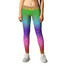 Rainbow leopard new arrivals print leggings