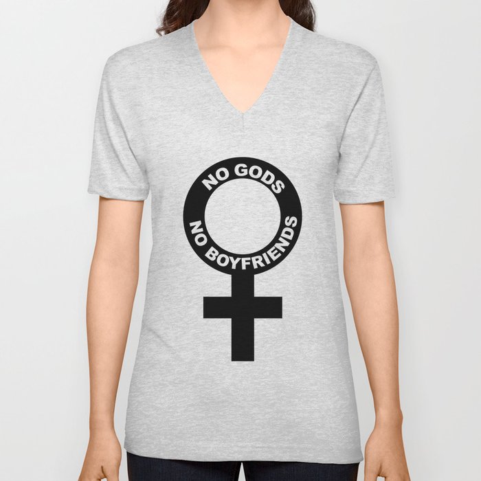 No Gods // No Boyfriends V Neck T Shirt