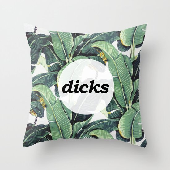 KISSES + DICKS 2 Throw Pillow