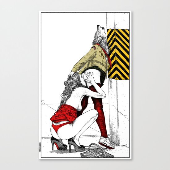 asc 702 - Les nouveaux terrains de chasse (I guess my spirit animal is a wolf) Canvas Print