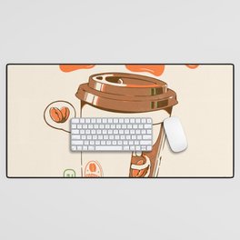 Cute Coffee x-Ray Desk Mat