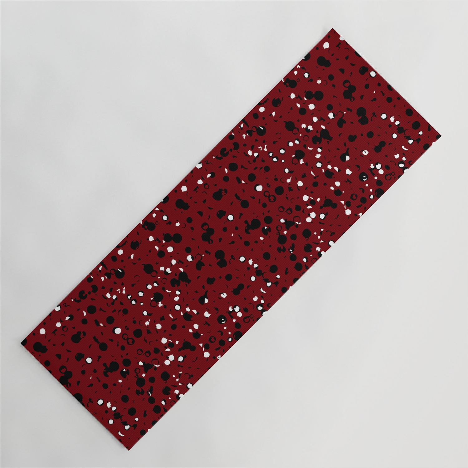 red yoga mat
