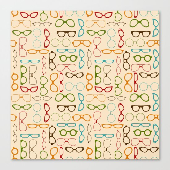 Retro glasses Canvas Print