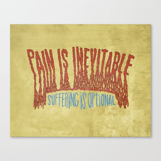 PAIN AND SUFFERING Canvas Print