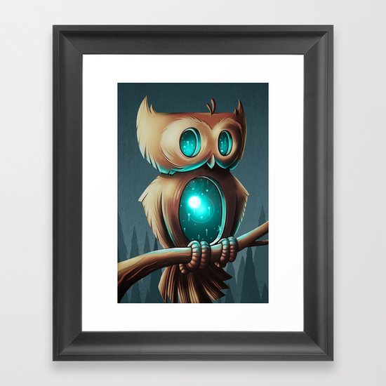 Night Owl Framed Art Print