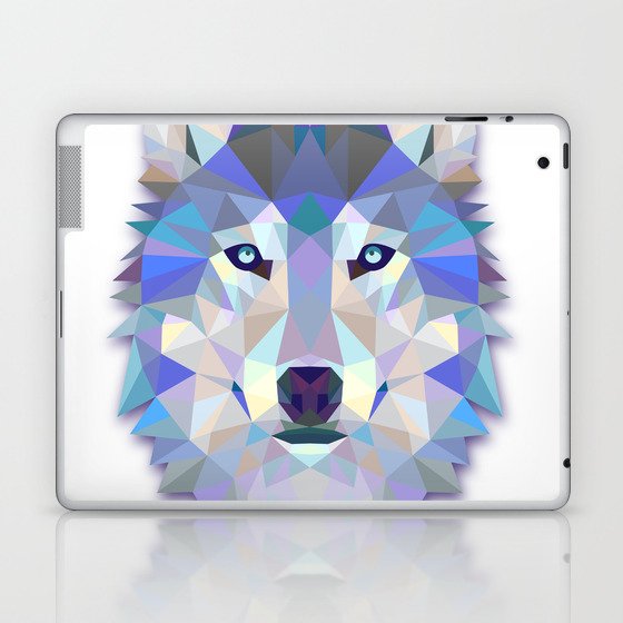 Colorful Wolf Laptop & iPad Skin
