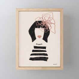 ICON // bonjour Framed Mini Art Print