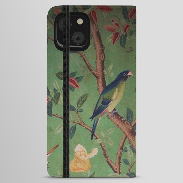 Green Dream Chinoiserie iPhone Wallet Case