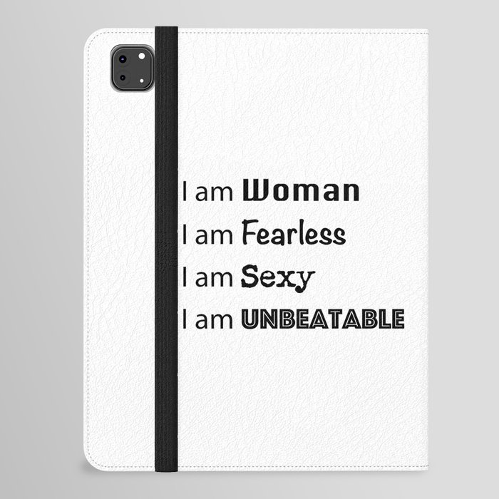 I am woman iPad Folio Case