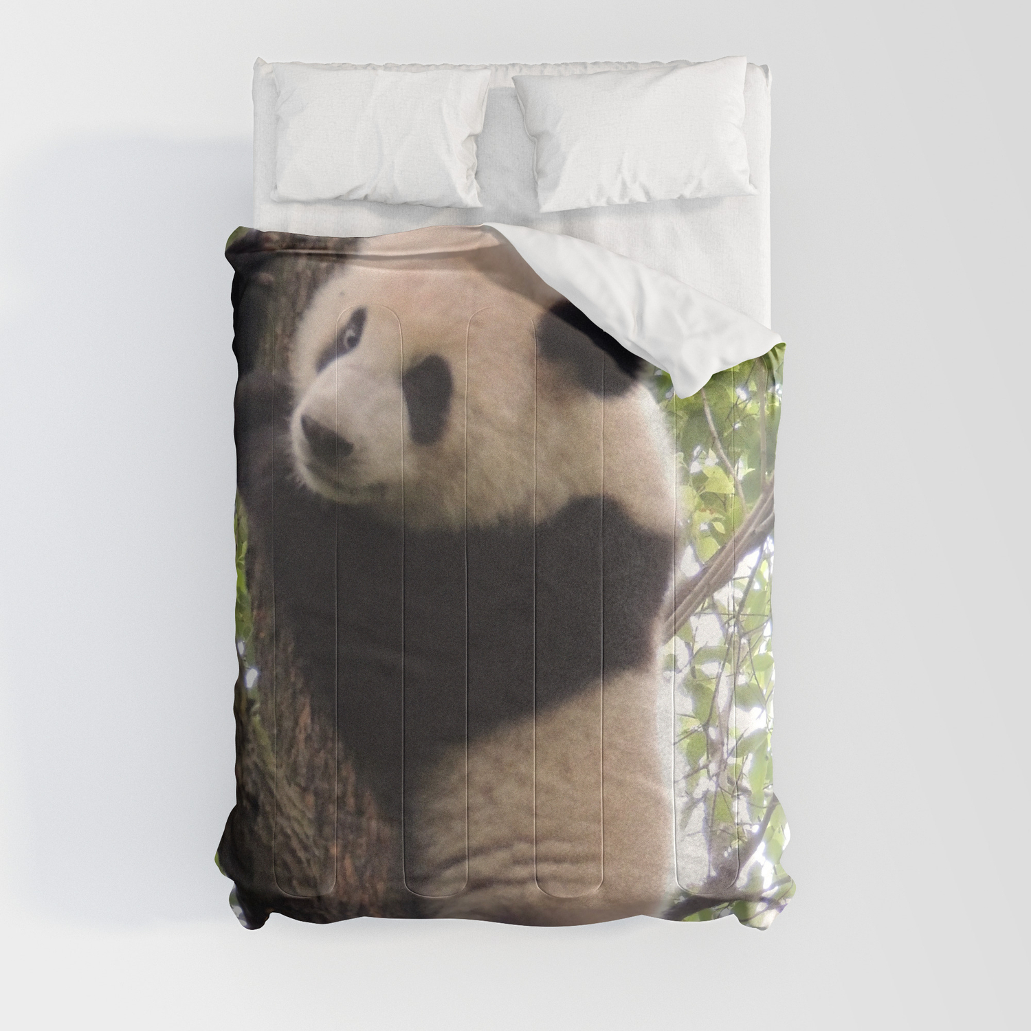 Chongqing Baby Giant Panda Bebe Panda Geant Comforters By Sylvie Charbonneau Society6