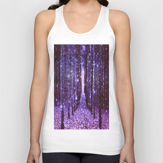 Magical Forest Purple Unisex Tank Top