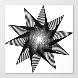 10 Pointed Star Canvas Print