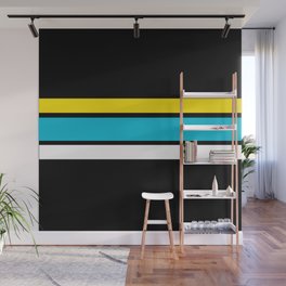 TEAM COLORS 2 TEAL YELLOW Wall Mural