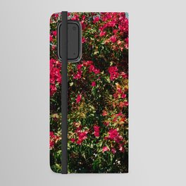 Vintage Flower Festival | Pink Flowers in Bush | Nature & Travel Photography Android Wallet Case