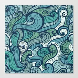 Intertwined Waves Canvas Print