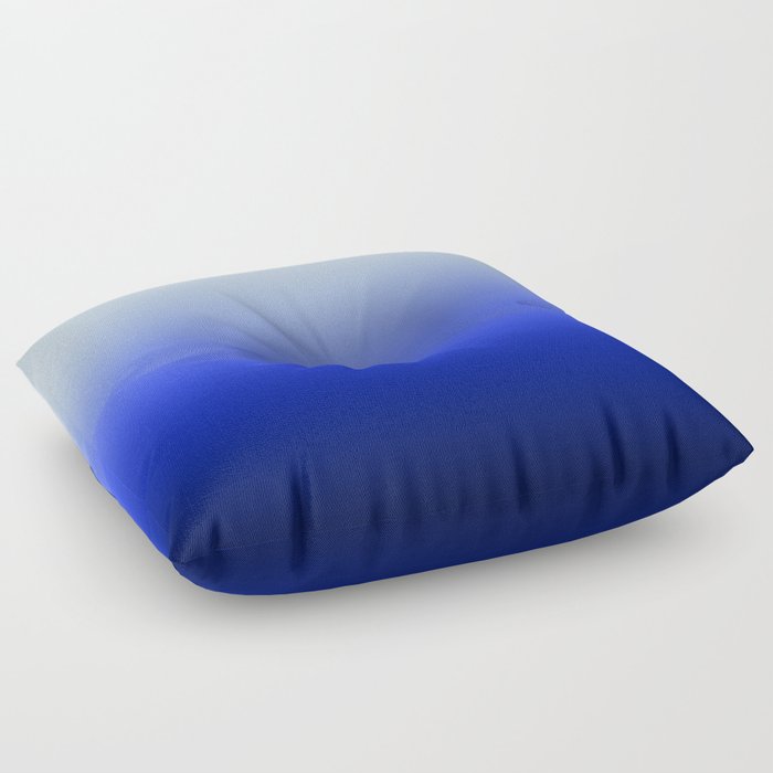 Blue Morning Glory Ombre Floor Pillow