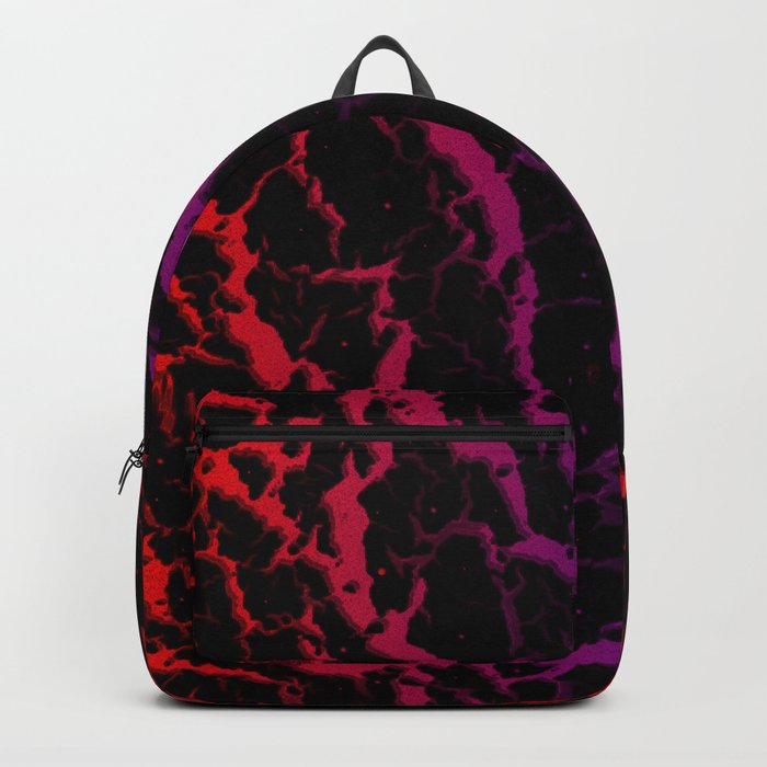 Cracked Space Lava - Red/Purple Backpack