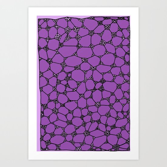 Yzor pattern 006-3 kitai lilac Art Print