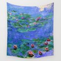 Claude Monet Waterlilies Red Wandbehang