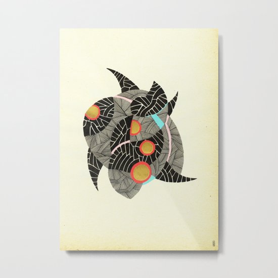 - summer spaceships of love - Metal Print