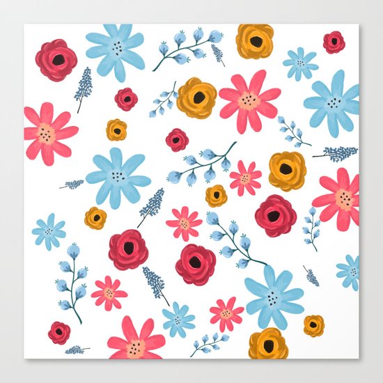 Colors Flowers 3 Canvas Print