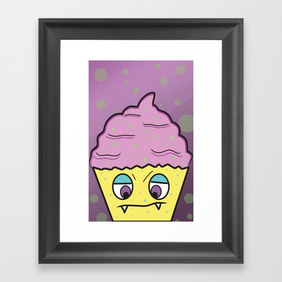 Cupcake Monster! Framed Art Print