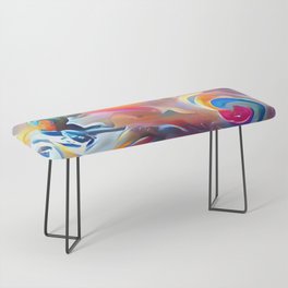 Swirling Colors Bench