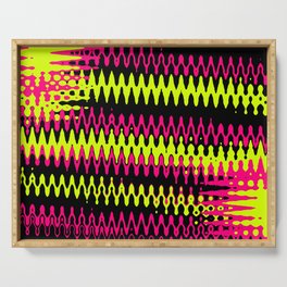 Chaos- Pink and Yellow Serving Tray