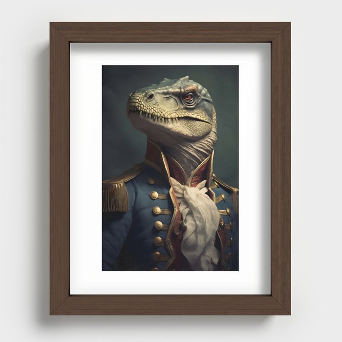 Renaissance Admiral Raptor Portrait Recessed Framed Print