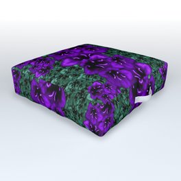 life in jungle so beautiful filled of ornate flowers Outdoor Floor Cushion