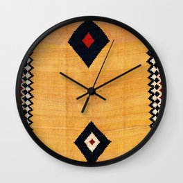 Qashqa’i Fars Southwest Persian Kilim Print Wall Clock