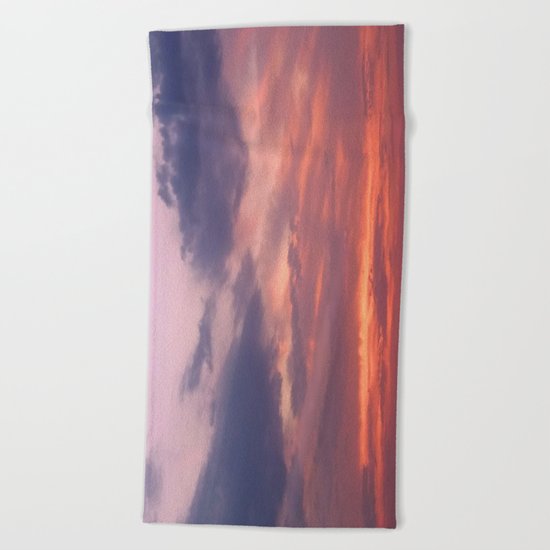 Painting Sky Beach Towel