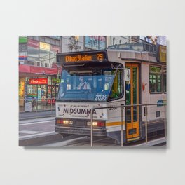 Tram To Etihad Stadium Metal Print | Tram, Photo, Melbourne, City, Color, Transport, Urban, Publictransport 