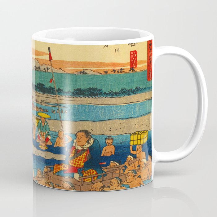 Porters Carry Travelers at Kanaya Japan Coffee Mug
