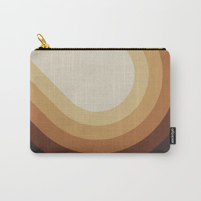 Retro Brown Carry-All Pouch