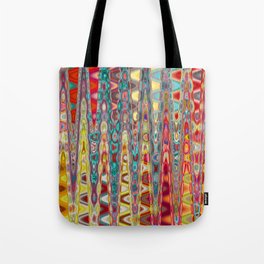 Psychedelic Zigzag Pattern Tote Bag