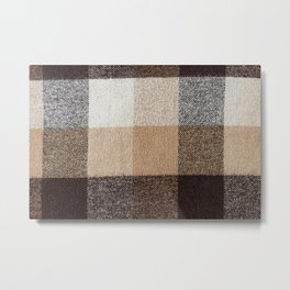 Brown checkered wool plaid fabric texture. tartan texture Metal Print | Blanket, Cotton, Abstract, Texture, Color, Brown, Tartan, Classic, Classical, Photo 