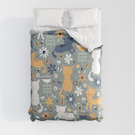 Cat Garden Comforter