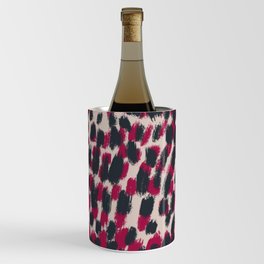 Brushstrokes leopard spots pattern var 3 Wine Chiller