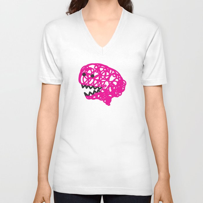 brain V Neck T Shirt