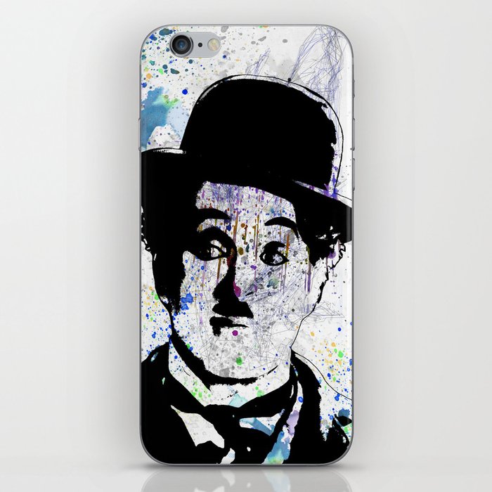 Charlie Chaplin-Watercolor iPhone Skin