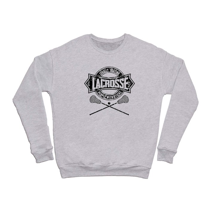 Lacrosse Legally Beating People With Sticks Funny Lax Gift print Crewneck Sweatshirt