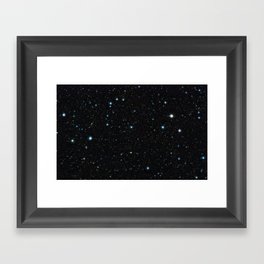 Cosmo Galaxy Star Pattern  Framed Art Print