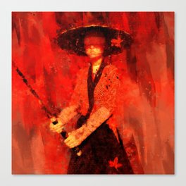 The Blind Swordswoman Canvas Print