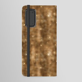 Glam Gold Diamond Shimmer Glitter Android Wallet Case