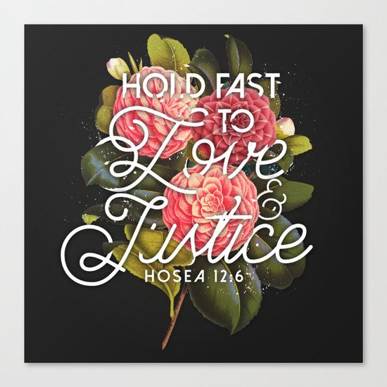 Love and Justice Canvas Print