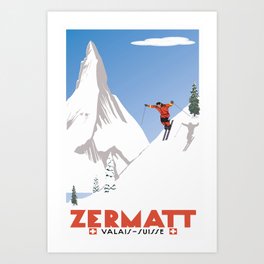 Zermatt, Valais, Switzerland Art Print